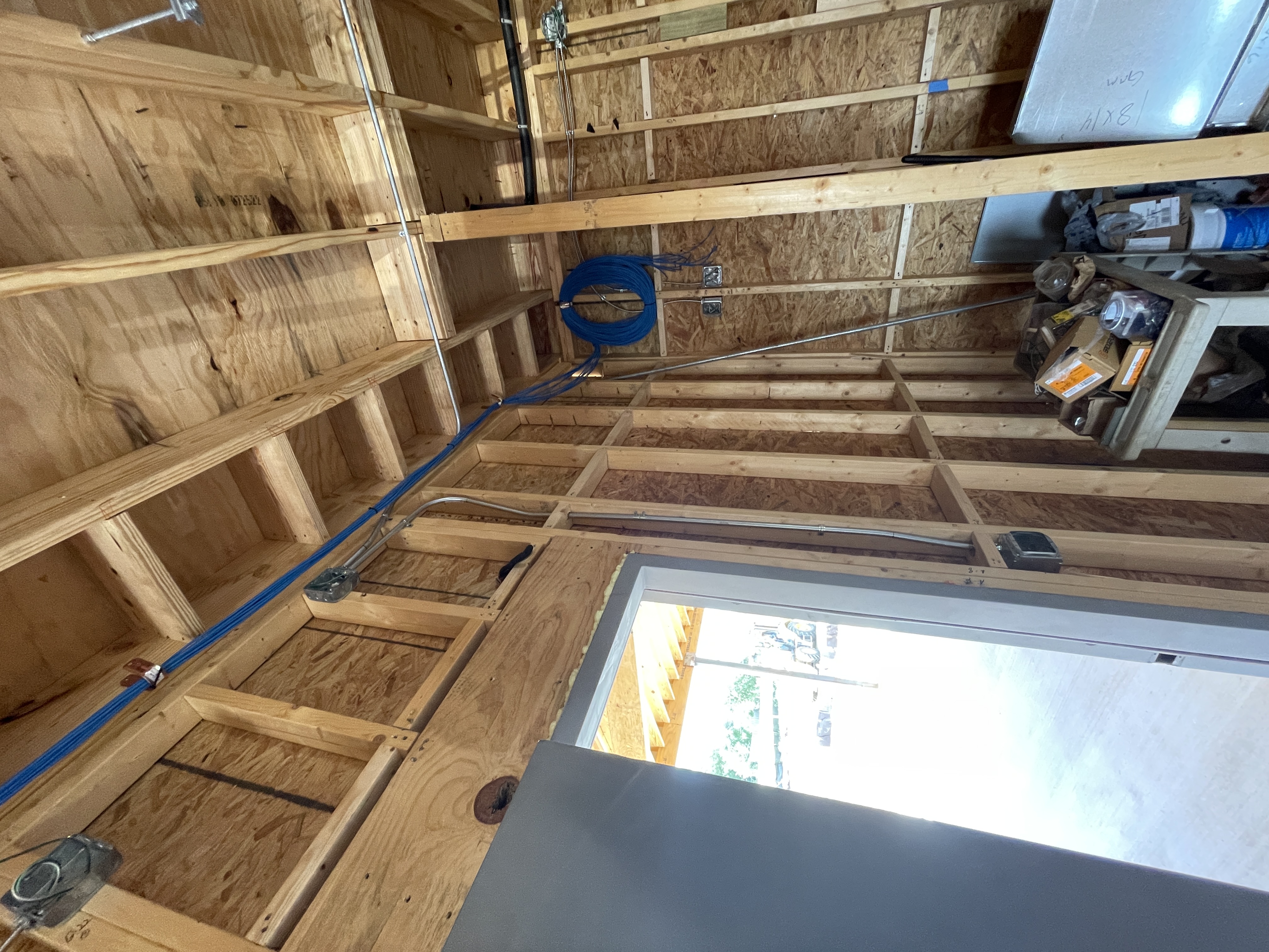 Additional structured cabling rough-in work at Mutts K9 Cantina